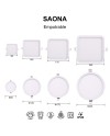 SAONA * DOWNLIGHT LED REDONDO - 12W - 4000K